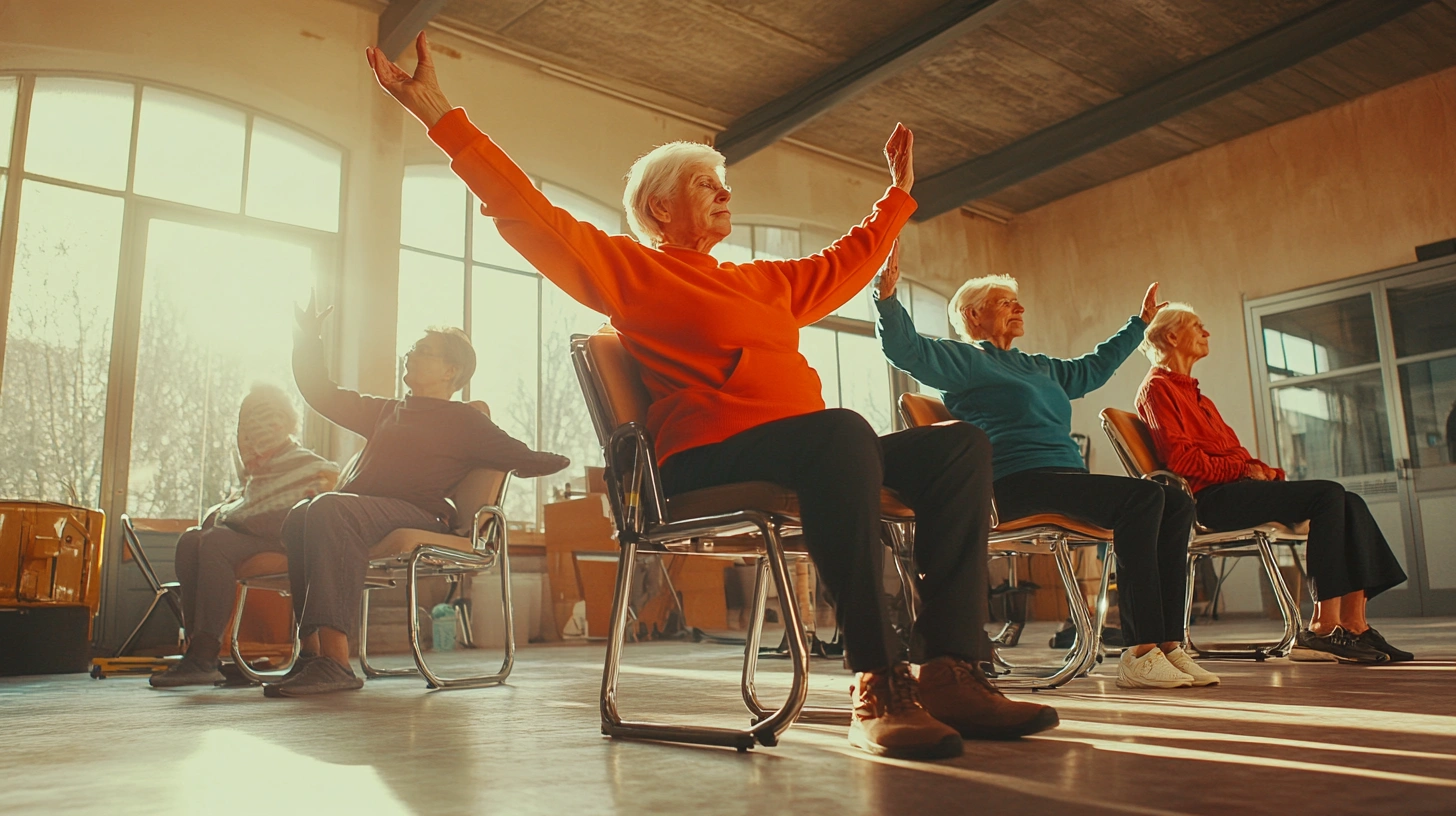 Йога на стільці для обмеженої рухливості